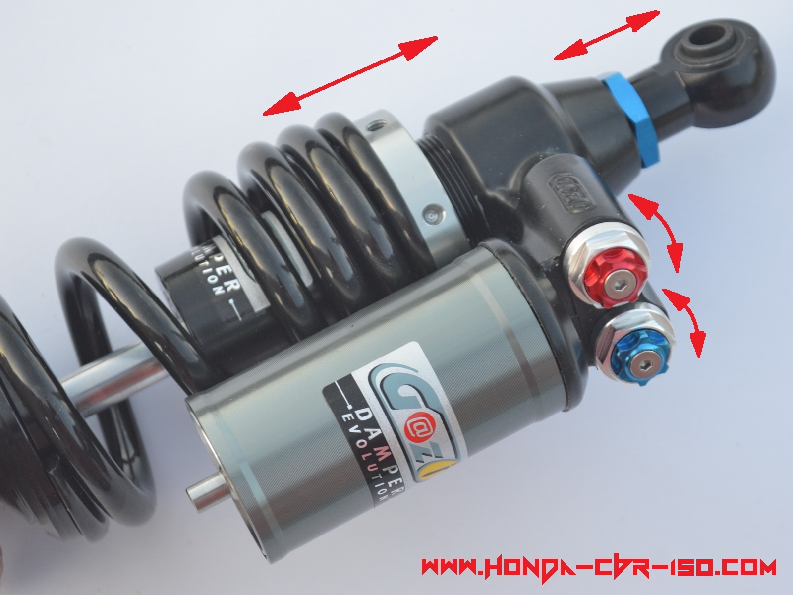 Genuine Honda CBR 150 racing adjustable YSS rear GAS shock damper